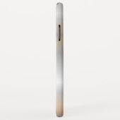 Metallic zilver geometrisch modern design Case-Mate iPhone case (Achterkant/rechts)