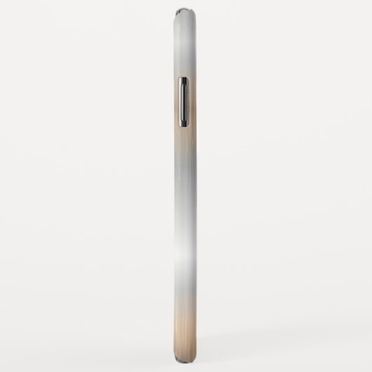 Metallic zilver geometrisch modern design Case-Mate iPhone case (Achterkant/rechts)