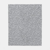 Metallic zilver Glitter Fleece Deken (Voorkant)