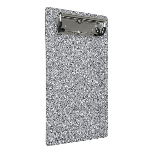 Metallic zilver Glitter Mini Klembord (Schuin)