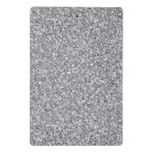 Metallic zilver Glitter Mini Klembord (Achterkant)