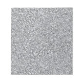 Metallic zilver Glitter Notitieblok (Voorkant)