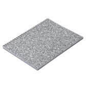 Metallic zilver Glitter Notitieboek (Linkerzijde)