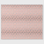Metallic zilver Glitter Xmas bomen Blush Pink Gift Cadeaupapier (Vlak)