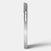 Metallic Zilver-Grijs Roestvrij staal Look Case-Mate iPhone Case (Achterkant / Links)
