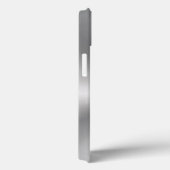Metallic Zilver-Grijs Roestvrij staal Look Case-Mate iPhone Case (Achterkant / Rechts)