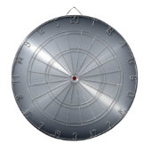 Metallic zilver Roestvrij staal Metalen Kijk uit Dartbord (Voorkant)