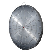 Metallic zilver Roestvrij staal Metalen Kijk uit Dartbord (Voorkant Rechts)