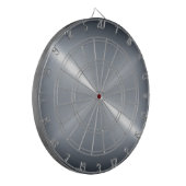 Metallic zilver Roestvrij staal Metalen Kijk uit Dartbord (Voorkant Links)