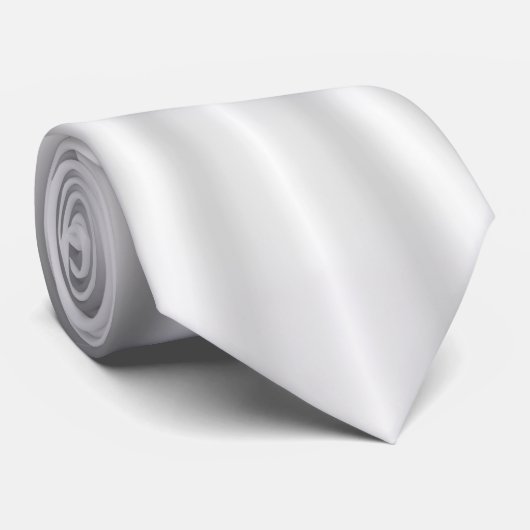 Metallic Zilver Stropdas (Opgerold)