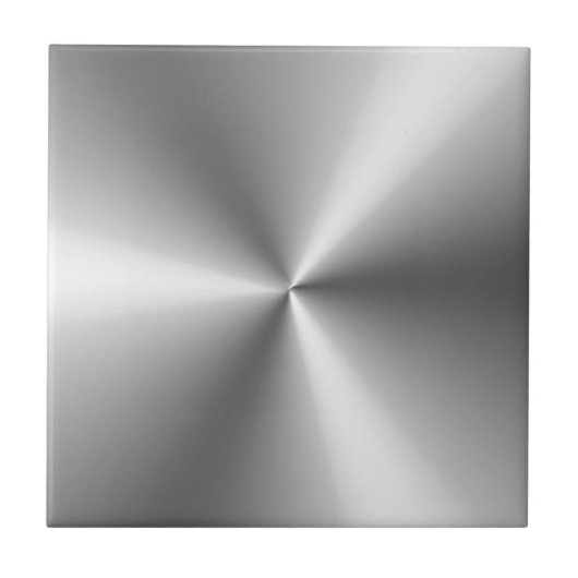 Metallic Zilver Tegeltje (Voorkant)