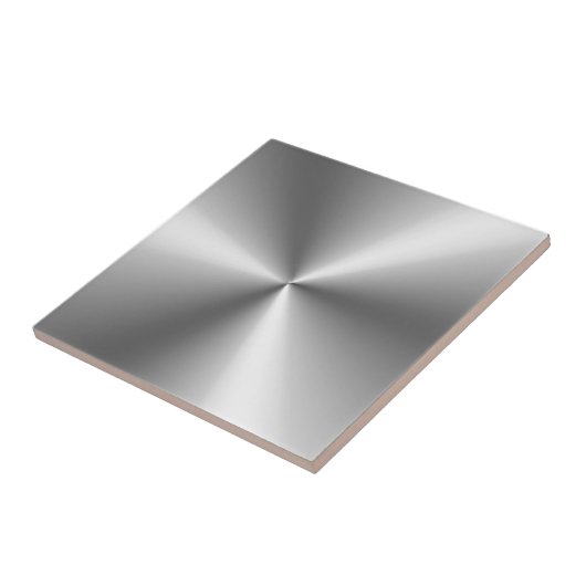 Metallic Zilver Tegeltje (Zijkant)