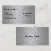 Metallic Zilver Visitekaartje (Voorkant / Achterkant)