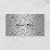 Metallic Zilver Visitekaartje (Achterkant)