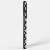 Metallic zilveren harlekijn en glitter print samsung galaxy hoesje (Rechterkant)