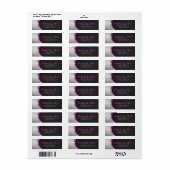 Metallic zilvergrijs & zwarte koolstofvezel etiket (Full Sheet)