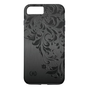 Metallic zwart-witzijde Case-Mate iPhone case