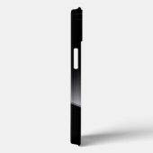 Metallic zwarte vormgeving geborstelde aluminium l Case-Mate iPhone case (Achterkant / Rechts)