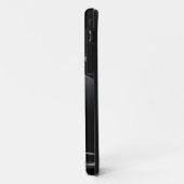 Metallic zwarte vormgeving geborstelde aluminium l Case-Mate iPhone case (Achterkant/links)