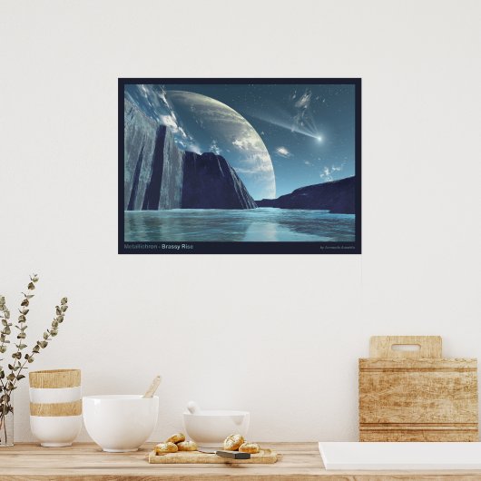 Metallichron - Brassy Rise Poster (Keuken)