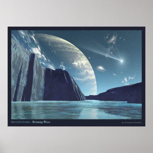 Metallichron - Brassy Rise Poster (Voorkant)