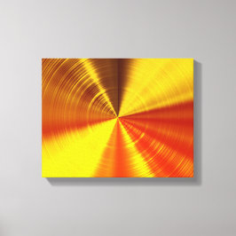 Metalliek Gouden Spiraal Canvas Afdruk