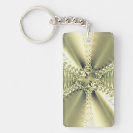 Metallieke Ster Sleutelhanger (Voorkant)