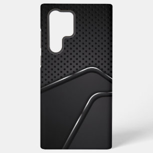 Metallige mash met zilveren dynamische lijnaccente samsung galaxy hoesje