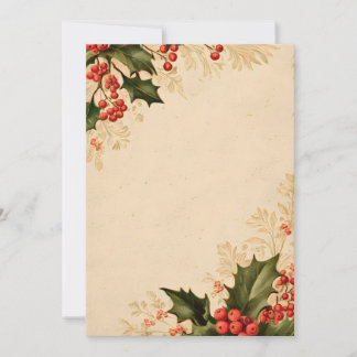 Metallisch blad rechterrand op ivoor | Modern Vi Kaart