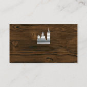 metallisch gebouw | Hout | timmerwerk Visitekaartje (Achterkant)