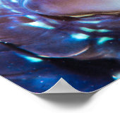 Metallisch gekleurd koraal poster (Hoek)