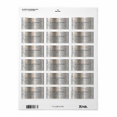 Metallisch Geometrische Trouwidentificatie Zilver/ Etiket (Full Sheet)