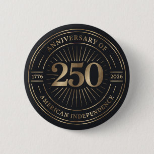 Metallisch Goud Eenvoudige Tekst 250 Amerikaanse Z Ronde Button 5,7 Cm