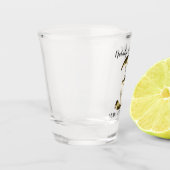 Metallisch gouden 3de Jubileum van het Weddenschap Shot Glas (Links)