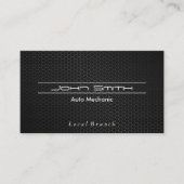 metallisch koolstofvezelpatroon visitekaartje (Voorkant)