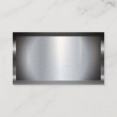 metallisch Lijst | Metalen achtergrond | Monogram Visitekaartje (Achterkant)