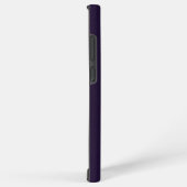 metallisch Paars met zwarte paisleien Samsung Galaxy Hoesje (Rechterkant)