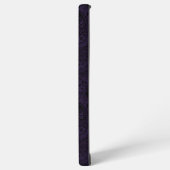 metallisch Paars met zwarte paisleien Samsung Galaxy Hoesje (Linkerkant)