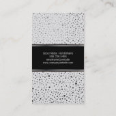 Metallisch Stippenpatroon Wit Visitekaartje (Achterkant)