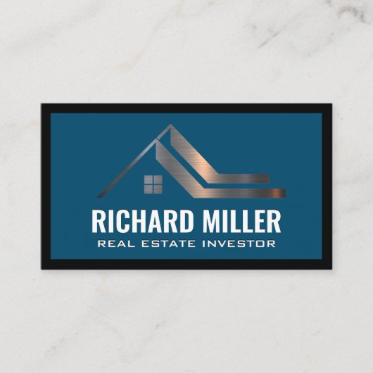 metallisch vastgoed | residentieel vastgoed visitekaartje (Voorkant)