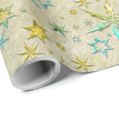 metallisch zetvis, getextureerd koel, zoet  cadeaupapier (Rol Hoek)