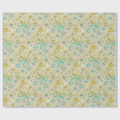 metallisch zetvis, getextureerd koel, zoet  cadeaupapier (Vlak)