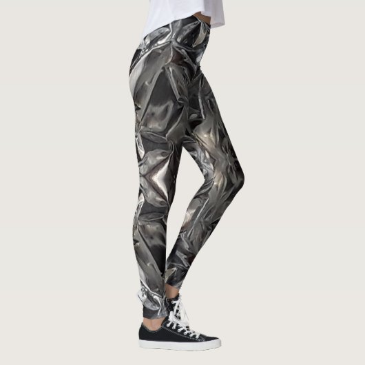 Metallische Abstracte 101 Leggings (Rechts)