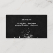 Metallische Achtergrond | Geborsteld Expressieve A Visitekaartje (Achterkant)