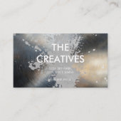 Metallische Achtergrond | Geborsteld Expressieve A Visitekaartje (Voorkant)