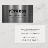 metallische achtergrond | geschiktheid klantenkaartje (Voorkant / Achterkant)