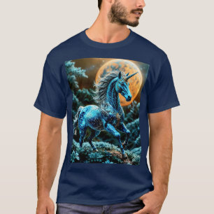 metallische eenhoorn t-shirt