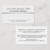 Metallische façade van het Résumé-netwerk visiteka Visitekaartje (Voorkant / Achterkant)