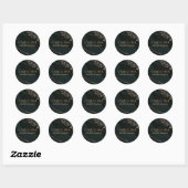 Metallische Geode Ronde Sticker (Vel)