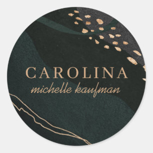 Metallische Geode Ronde Sticker